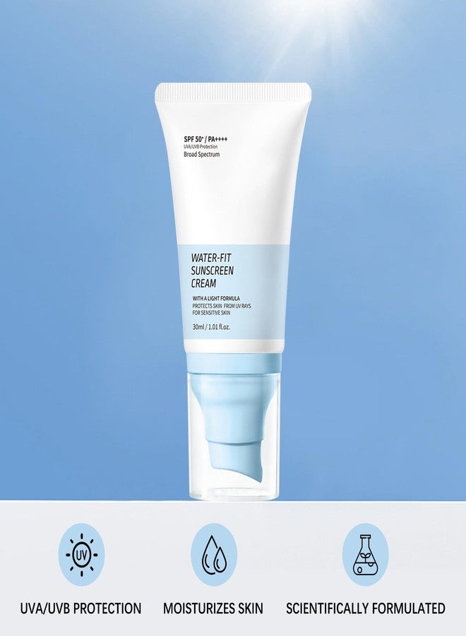 GROEI Water-Fit Sunscreen Cream SPF 50+ PA++++,Sunscreen Lotion for Face, Lightweight Daily UV/UVB Protection, Moisturizing Formula, Suitable for All Skin Types, 30ml - Image 2